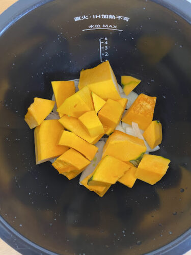 ホットクックレシピ「かぼちゃのポタージュ」の調理画像
