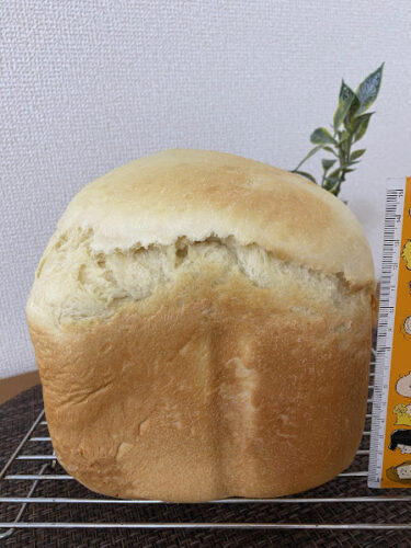 ホームベーカリーで早焼きふんわり食パンの完成画像