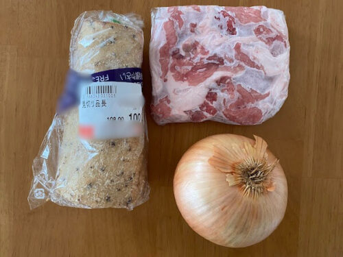 ホットクックレシピ「長芋と豚肉の甘辛煮」の材料画像