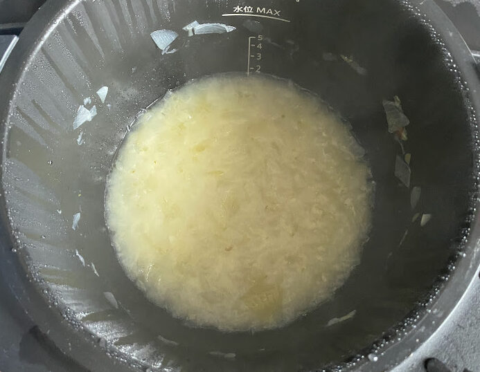 ホットクックレシピ「無水たまねぎスープ」の完成画像