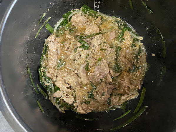 ホットクックレシピ「スタミナ豚丼」レシピの完成画像