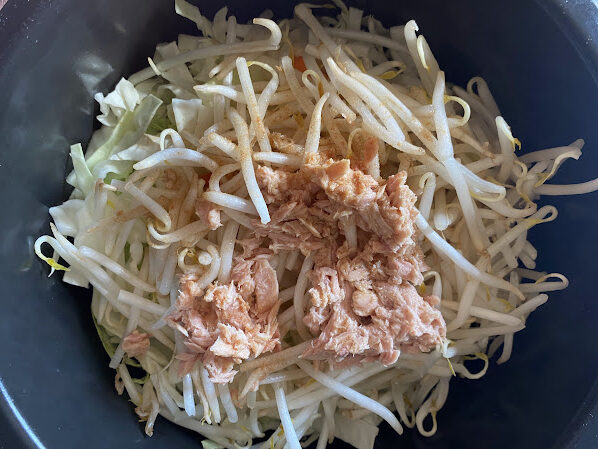 ホットクックレシピ「そうめんチャンプル」の調理画像