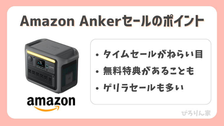 AmazonのAnkerセールポイント