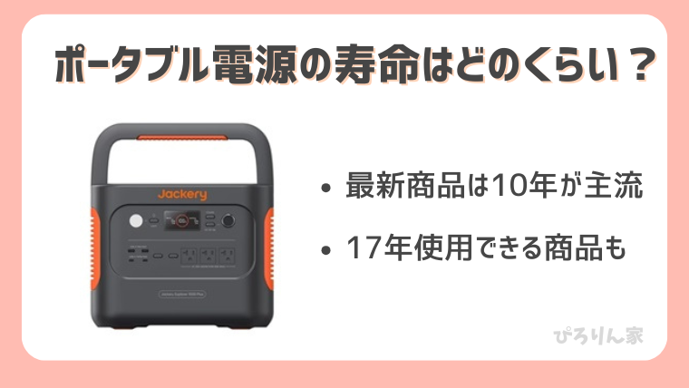 ポータブル電源の寿命はどのくらいか