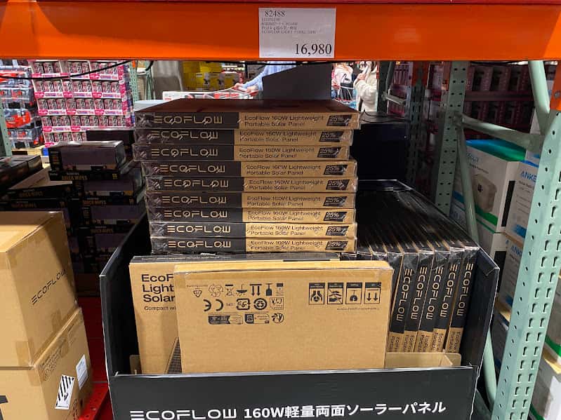 コストコで買えるソーラーパネル「EcoFLow 160W軽量両面ソーラーパネル」